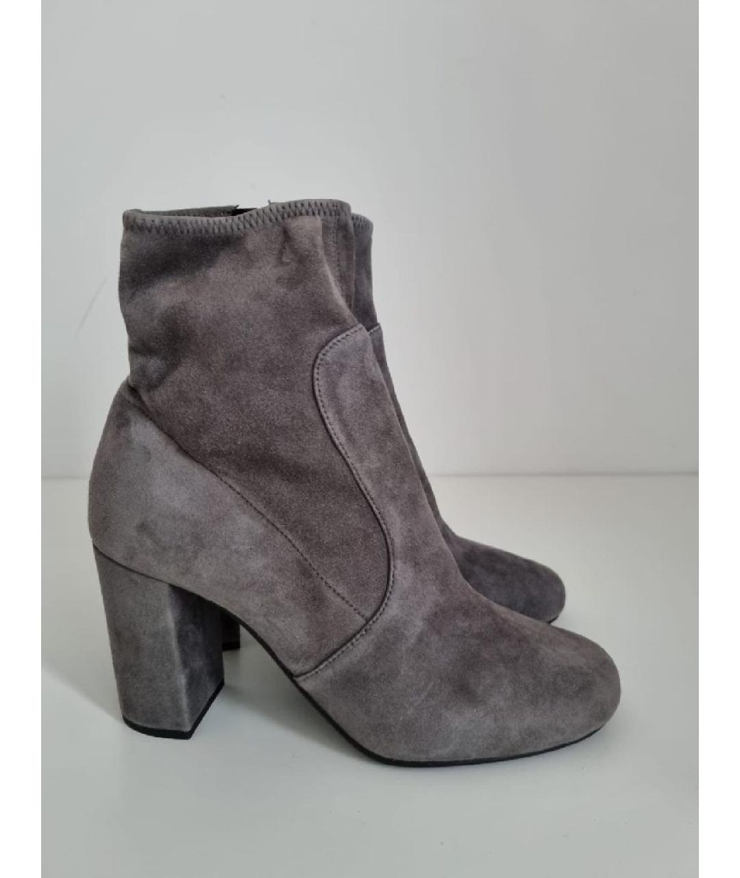 PRADA Серые ботинки, фото 8