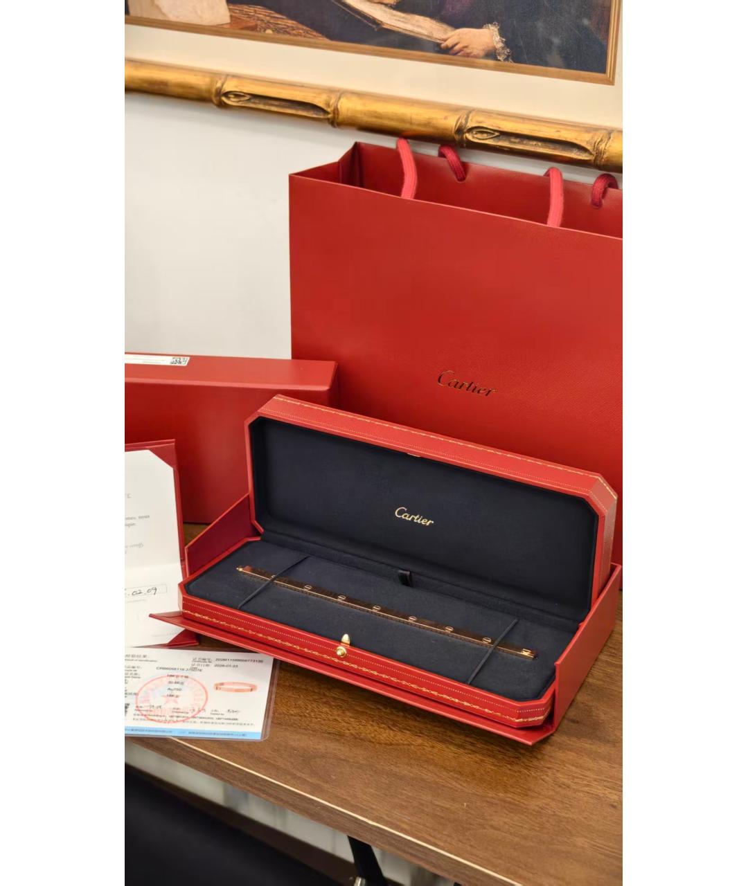 CARTIER Золотой браслет из розового золота, фото 3