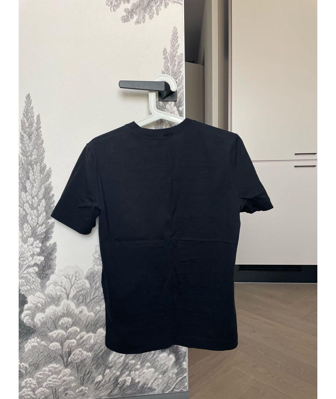 LOVE MOSCHINO Черная хлопковая футболка, фото 2