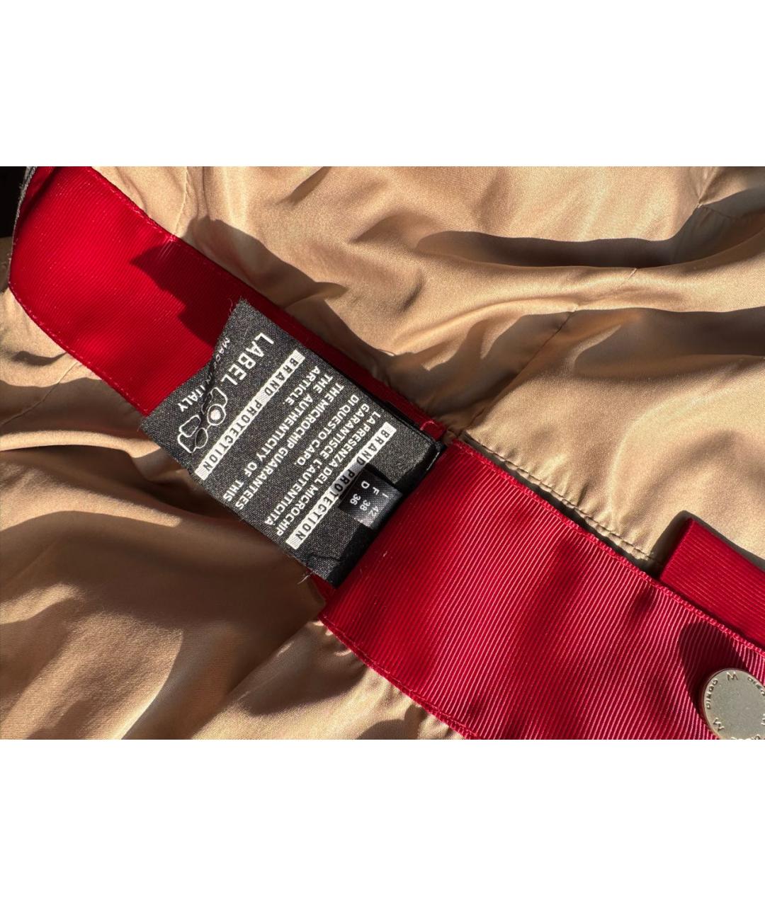 DIEGO M Золотой полиамидовый пуховик, фото 6