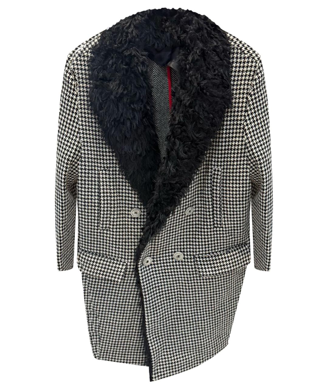 PINKO Серое шерстяное пальто, фото 1