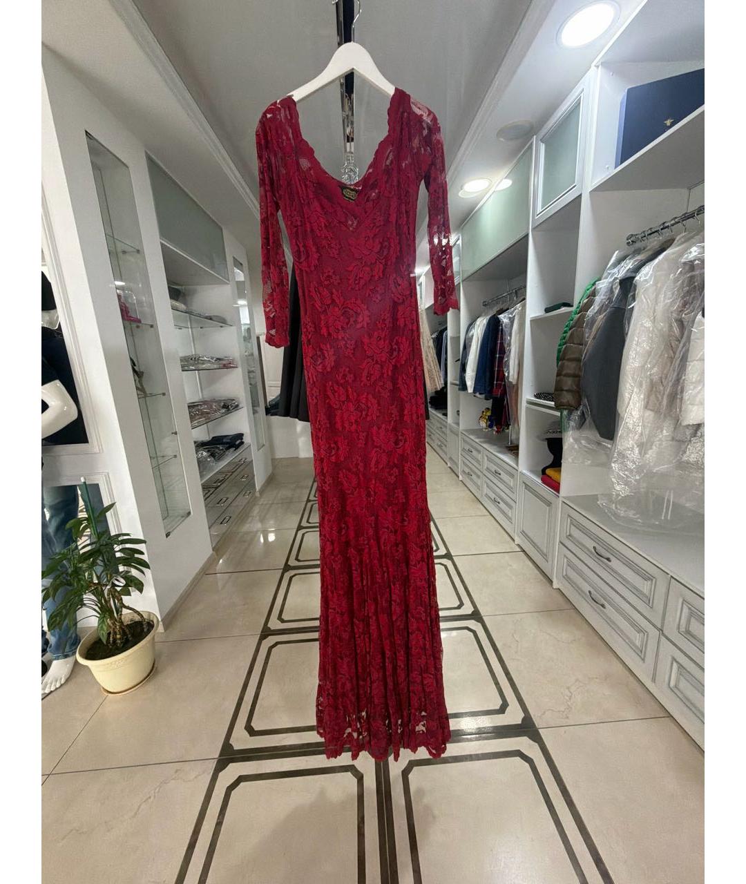 OLVI'S Бордовое полиамидовое вечернее платье, фото 9