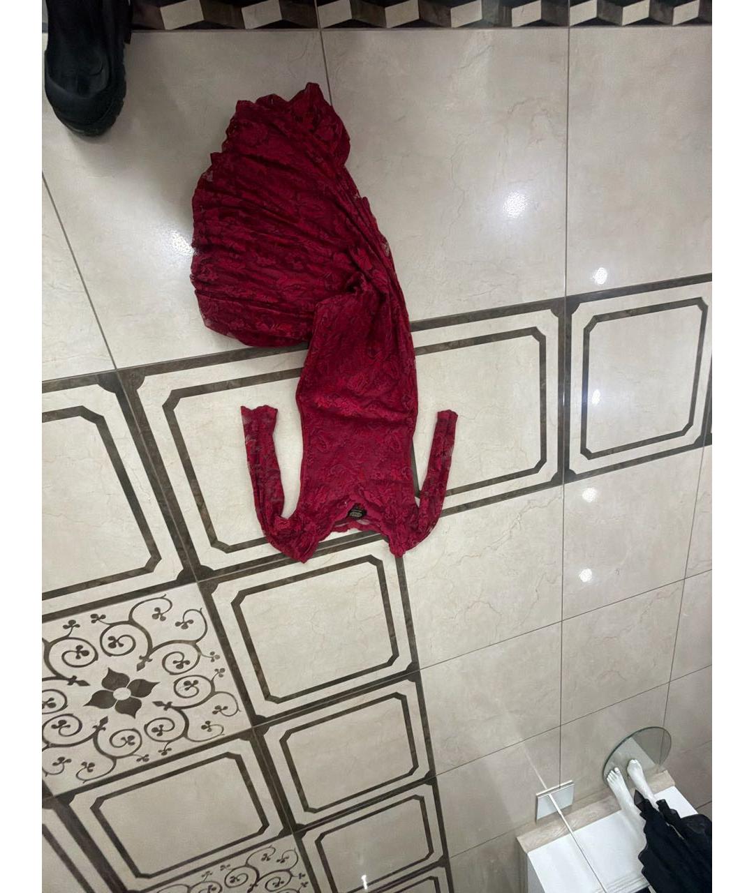 OLVI'S Бордовое полиамидовое вечернее платье, фото 8