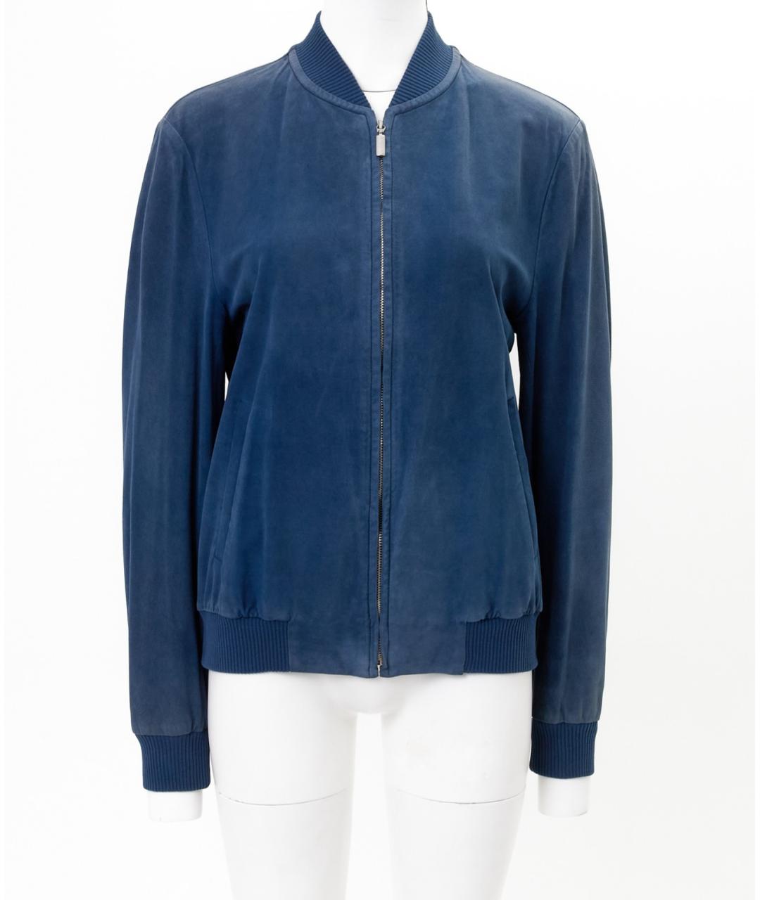 BRIONI Голубая замшевая куртка, фото 7