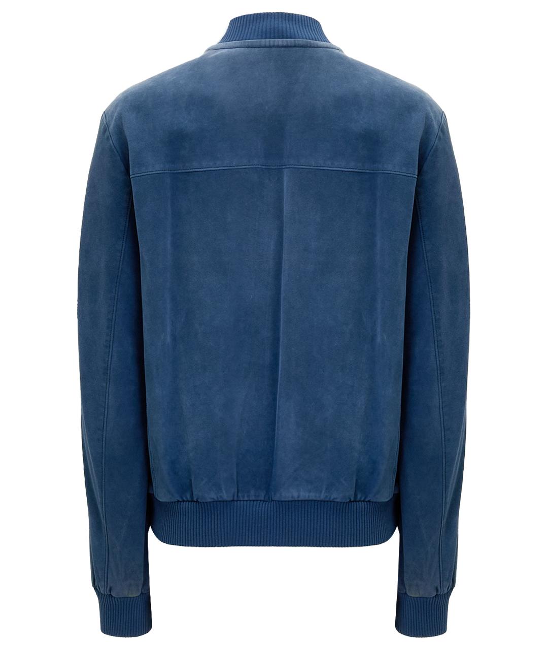 BRIONI Голубая замшевая куртка, фото 12