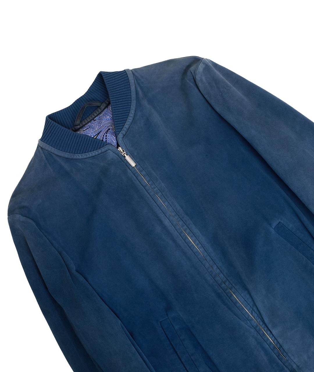 BRIONI Голубая замшевая куртка, фото 11