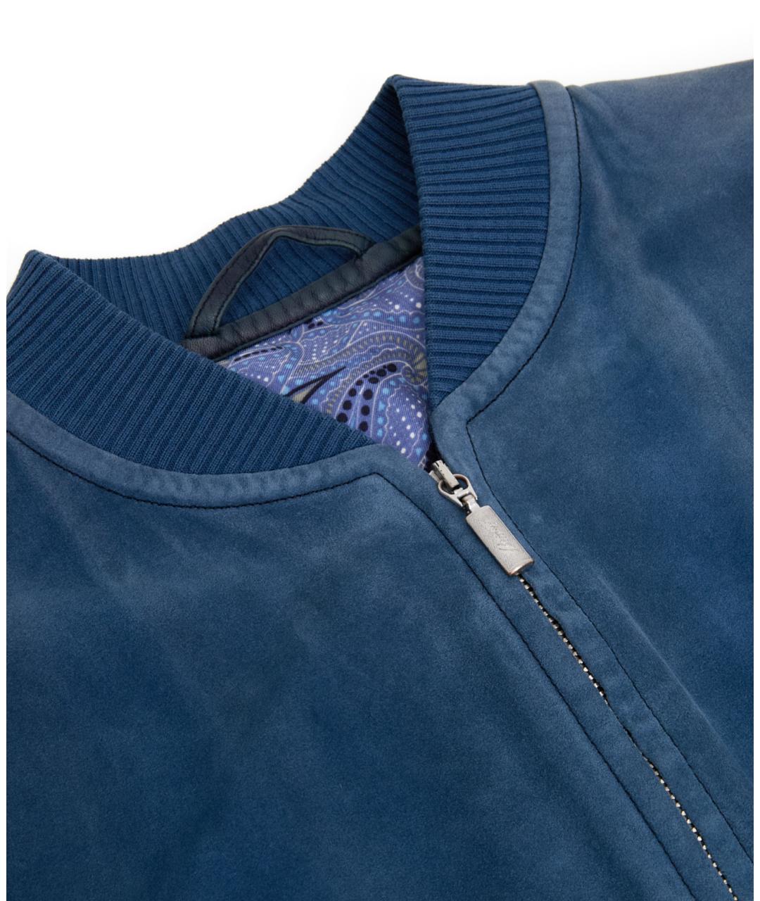 BRIONI Голубая замшевая куртка, фото 4