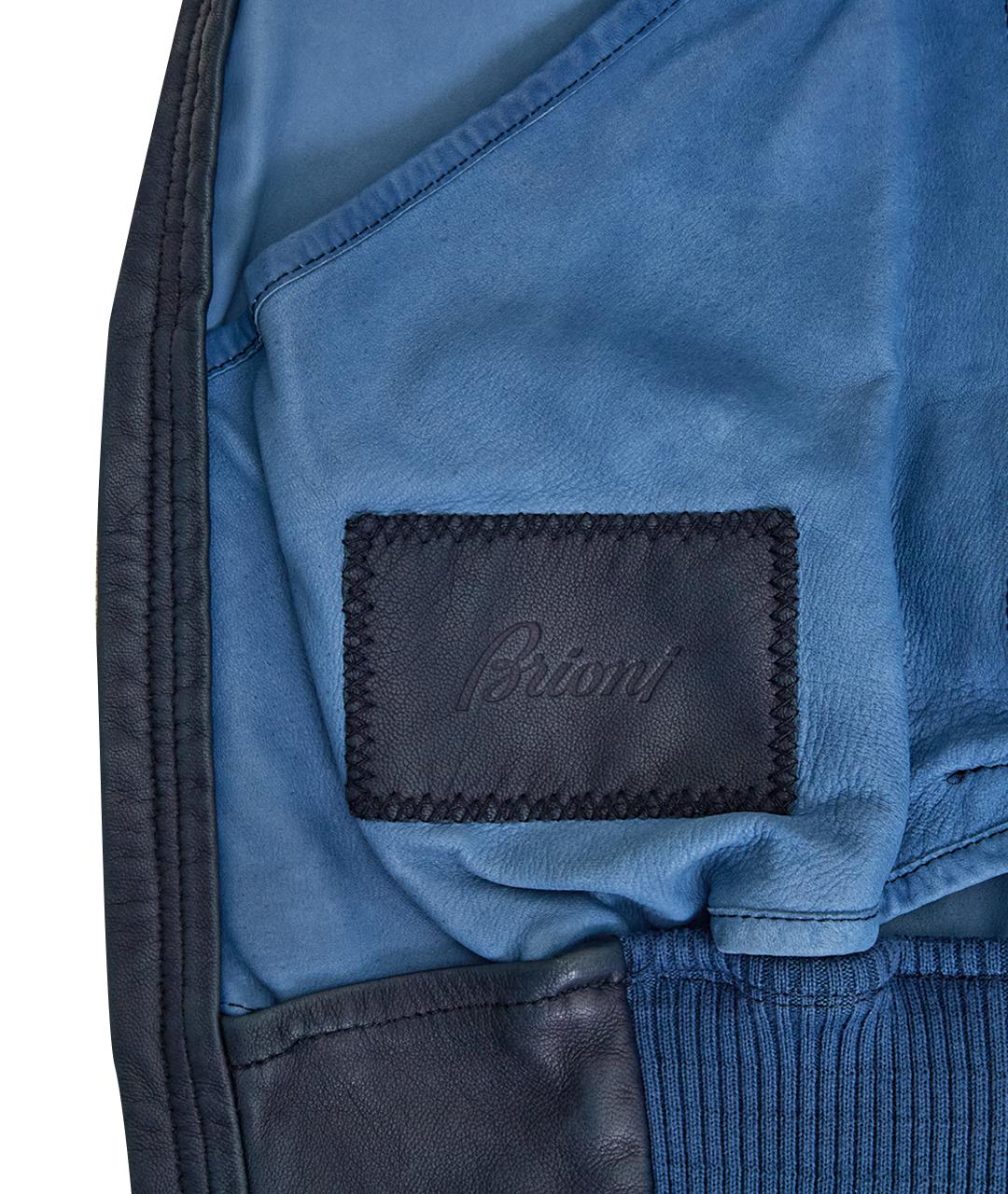 BRIONI Голубая замшевая куртка, фото 8