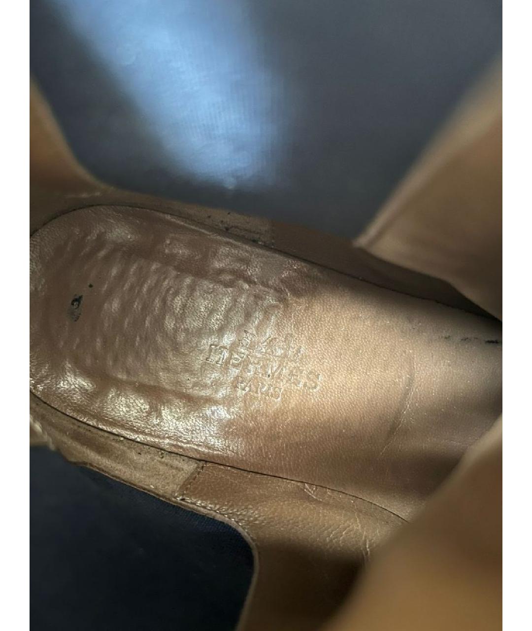 HERMES Синие ботинки, фото 5