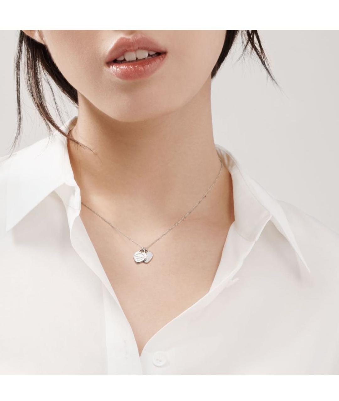 TIFFANY&CO Белое серебряное колье, фото 8