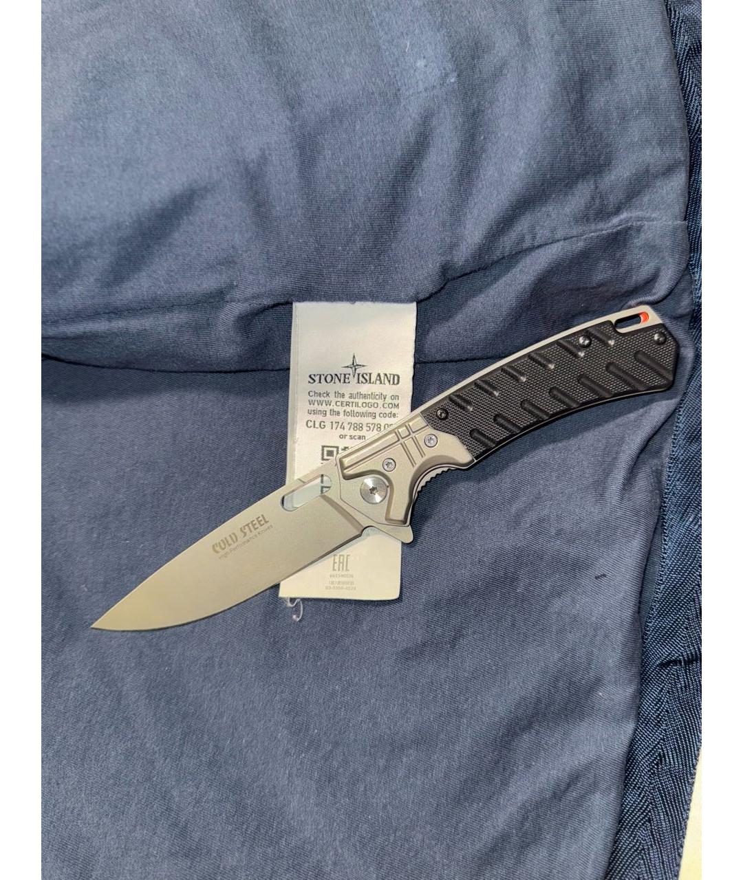 STONE ISLAND Темно-синяя полиамидовая куртка, фото 5