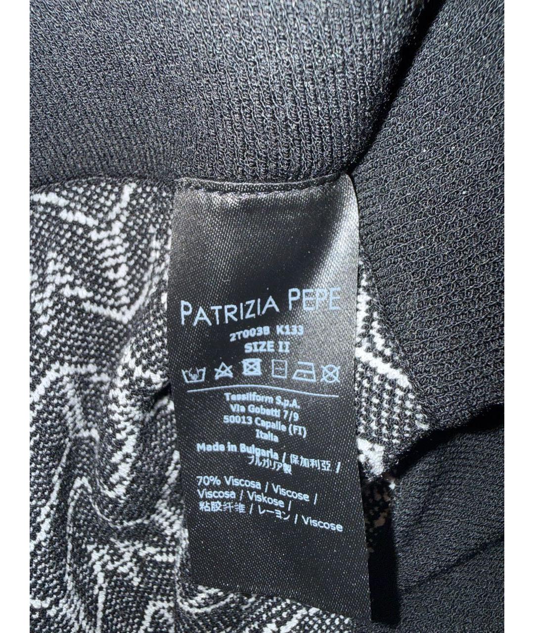 PATRIZIA PEPE Черный вискозный комбинезон, фото 4