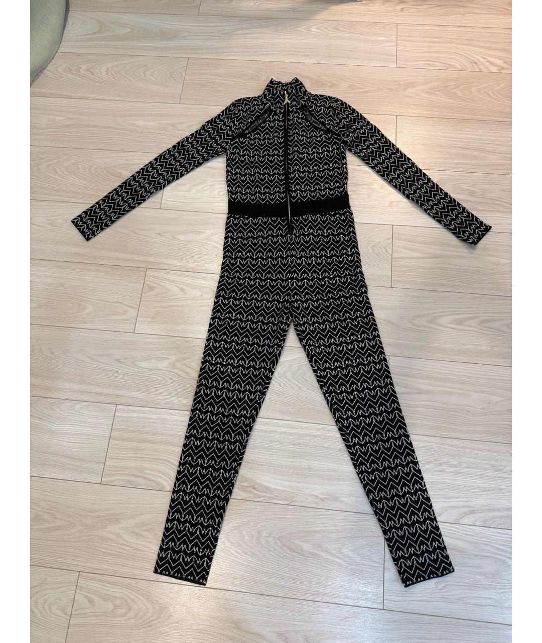 PATRIZIA PEPE Черный вискозный комбинезон, фото 5