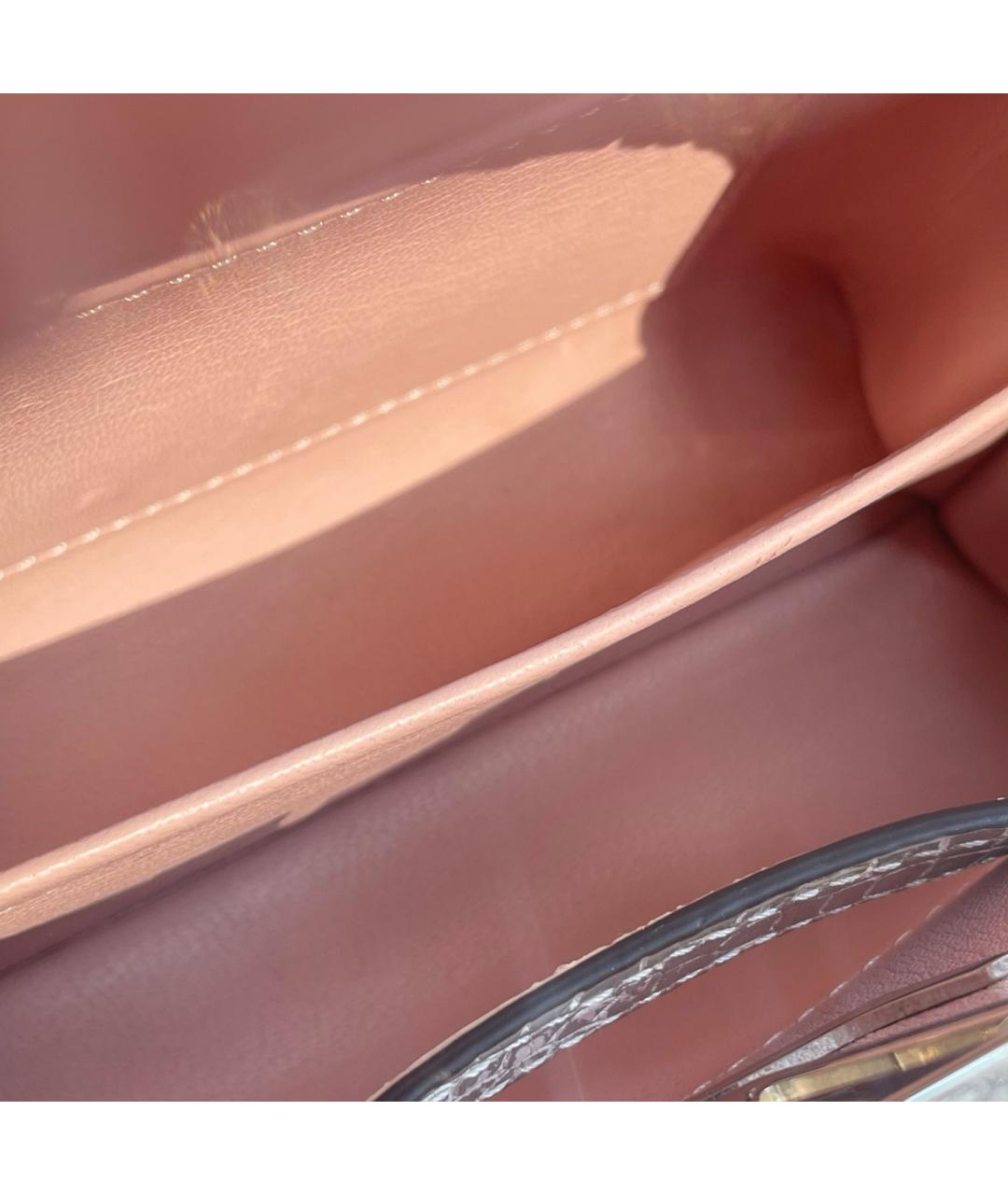 LOUIS VUITTON Розовая сумка тоут из экзотической кожи, фото 6