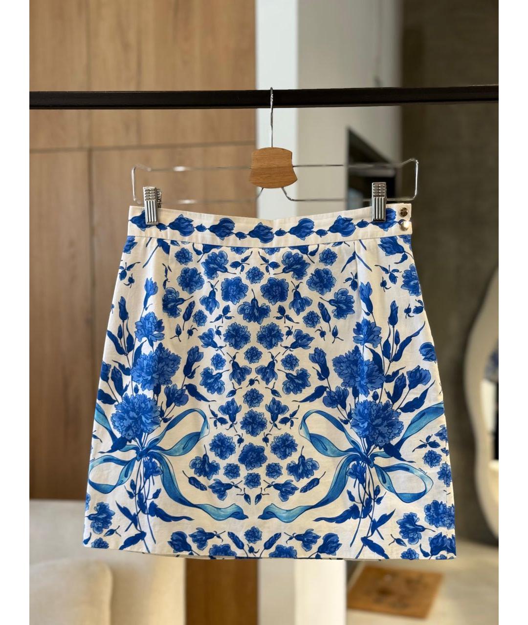 ALEXANDER TEREKHOV Синяя юбка мини, фото 2