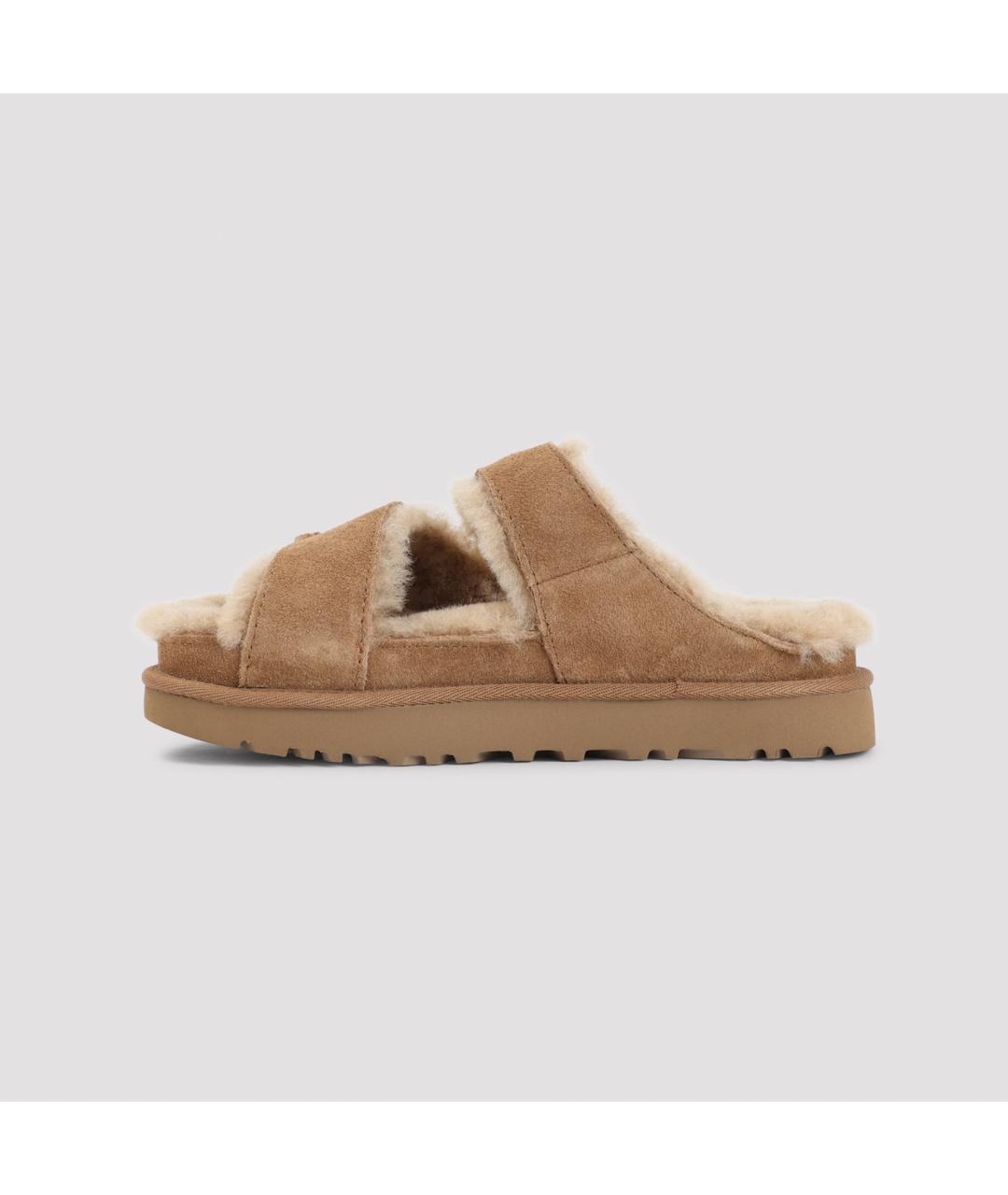 UGG Коричневые замшевые сабо, фото 2