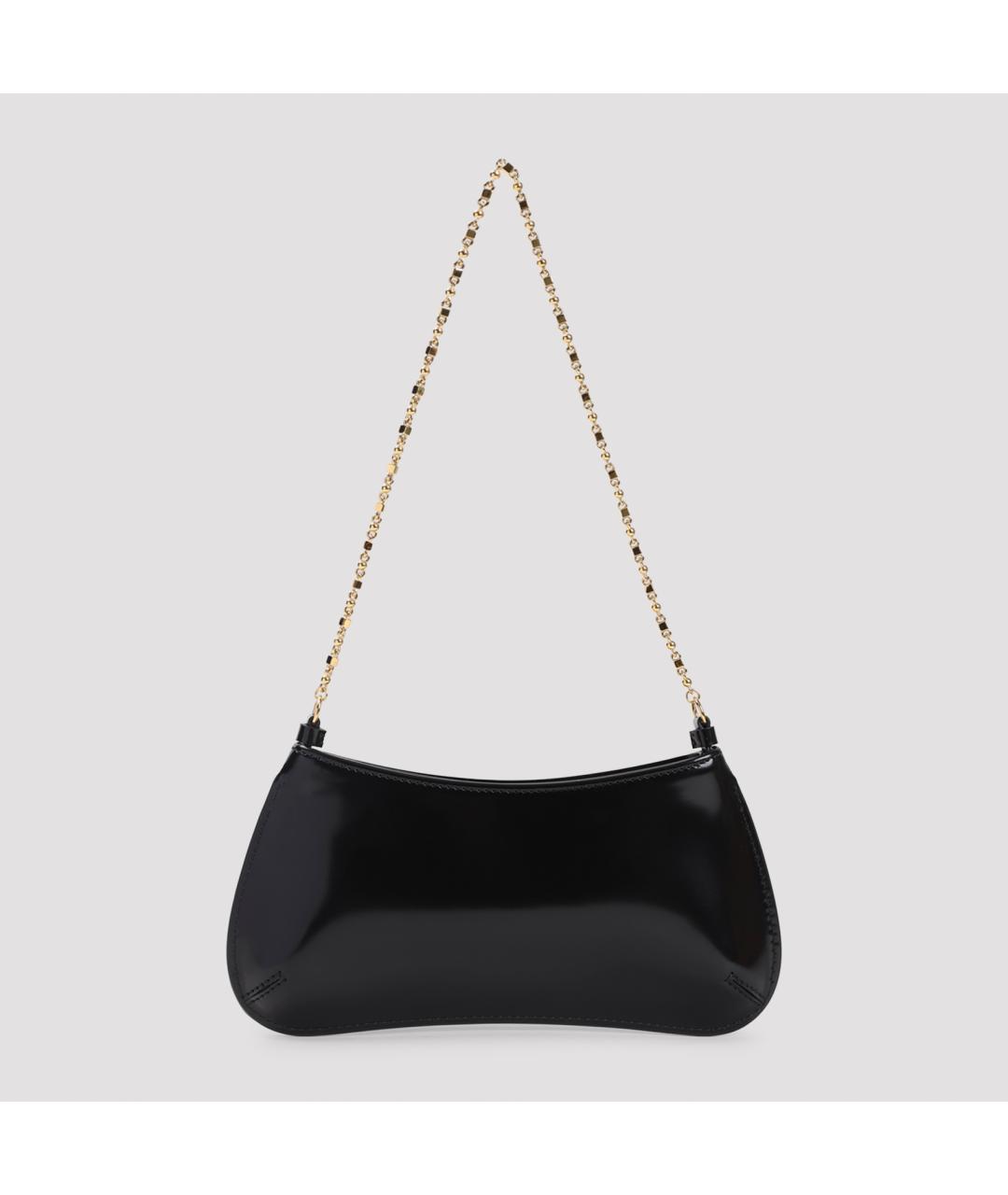 JACQUEMUS Черная кожаная сумка через плечо, фото 2