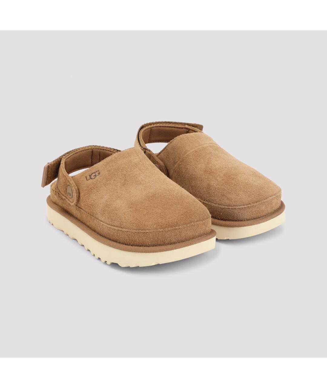UGG AUSTRALIA Коричневые замшевые сандалии, фото 3
