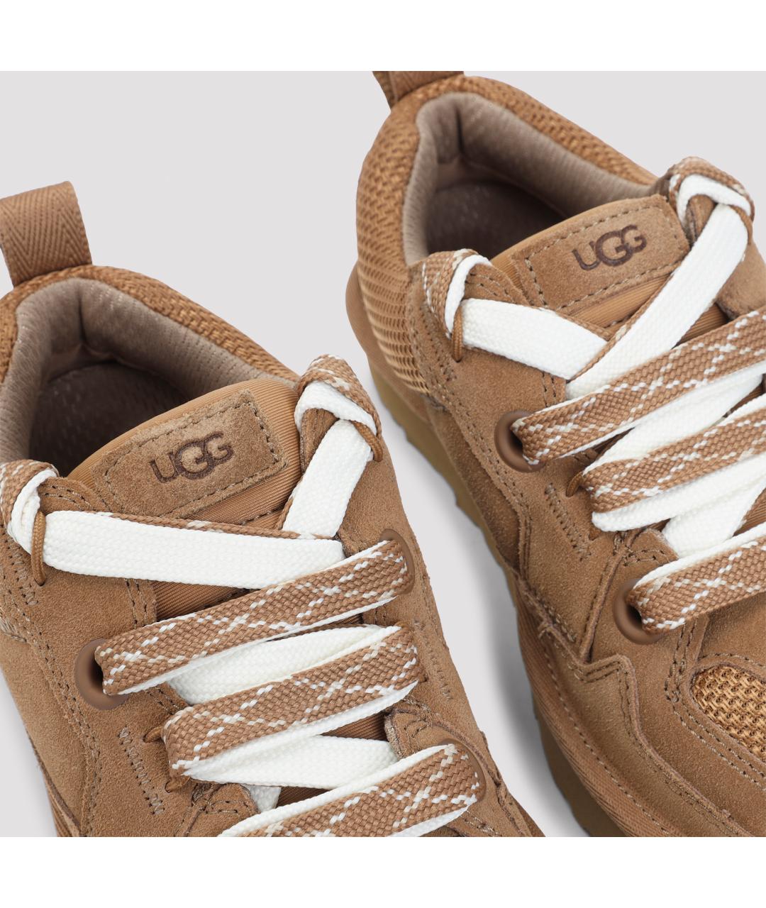 UGG AUSTRALIA Бежевые замшевые кроссовки, фото 4