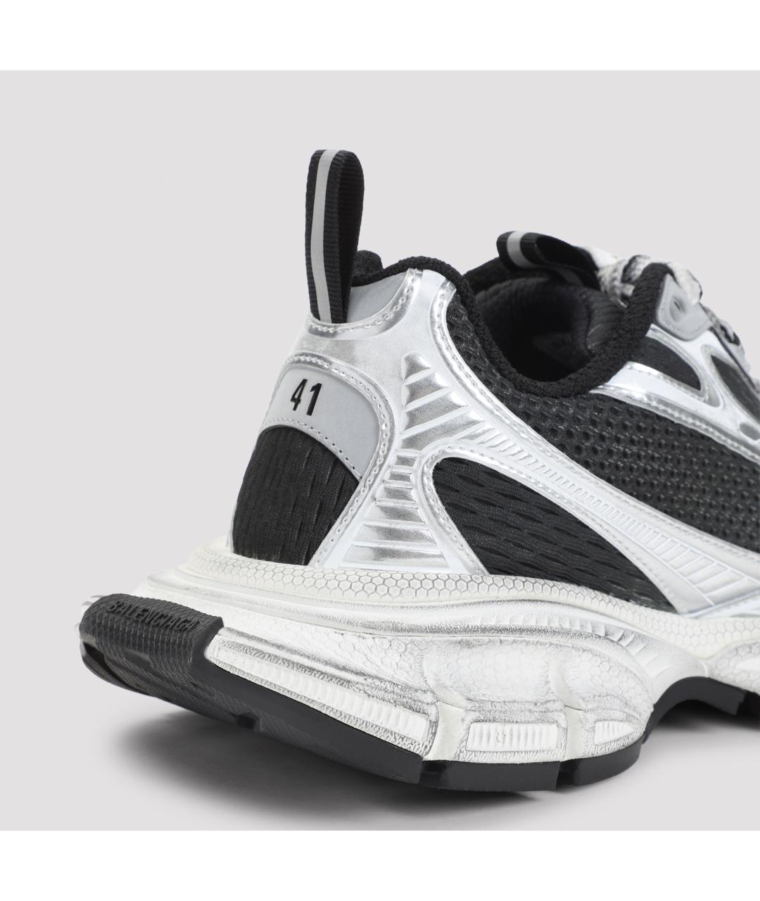 BALENCIAGA Серые текстильные низкие кроссовки / кеды, фото 5