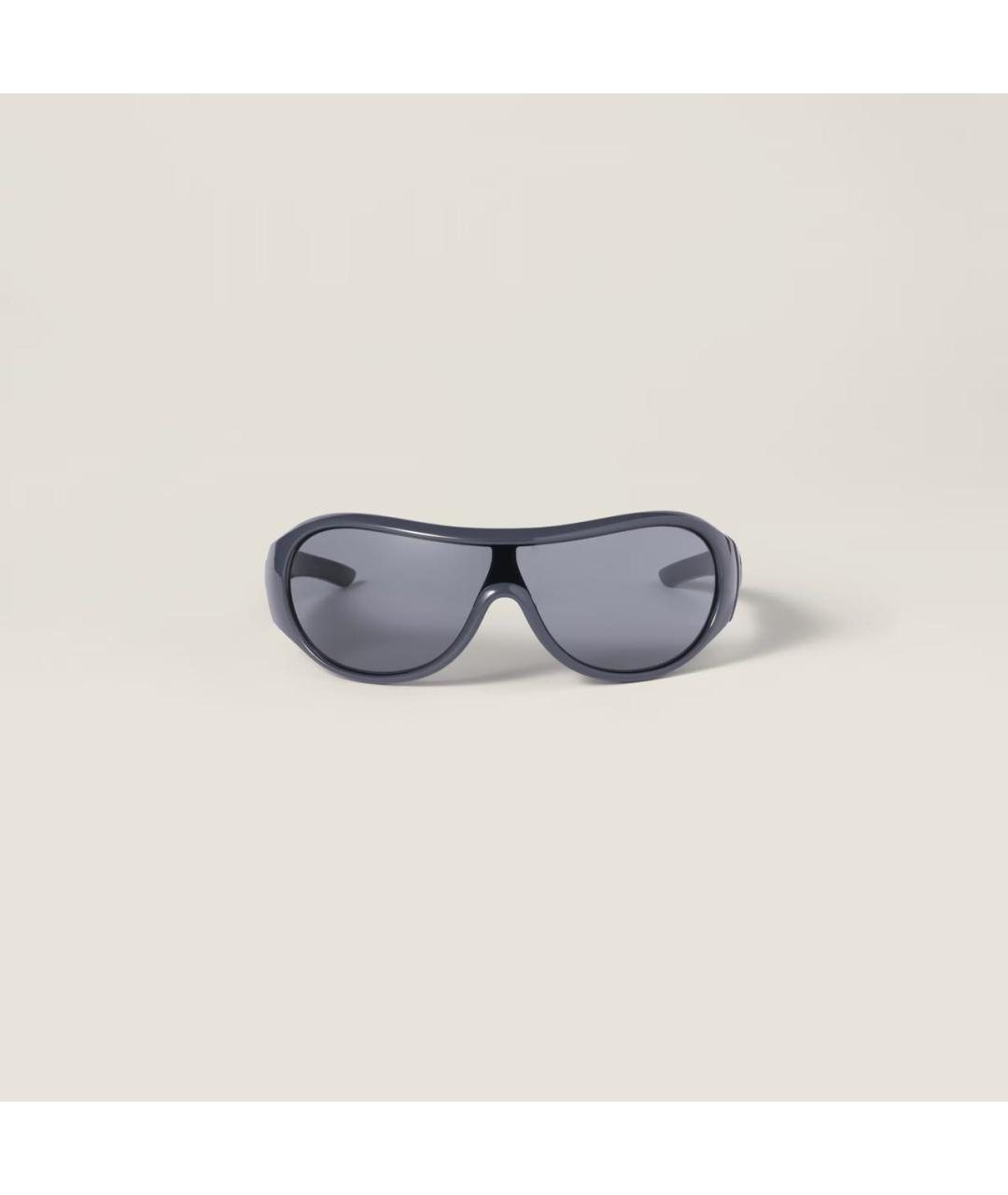 MIU MIU Антрацитовые пластиковые солнцезащитные очки, фото 5