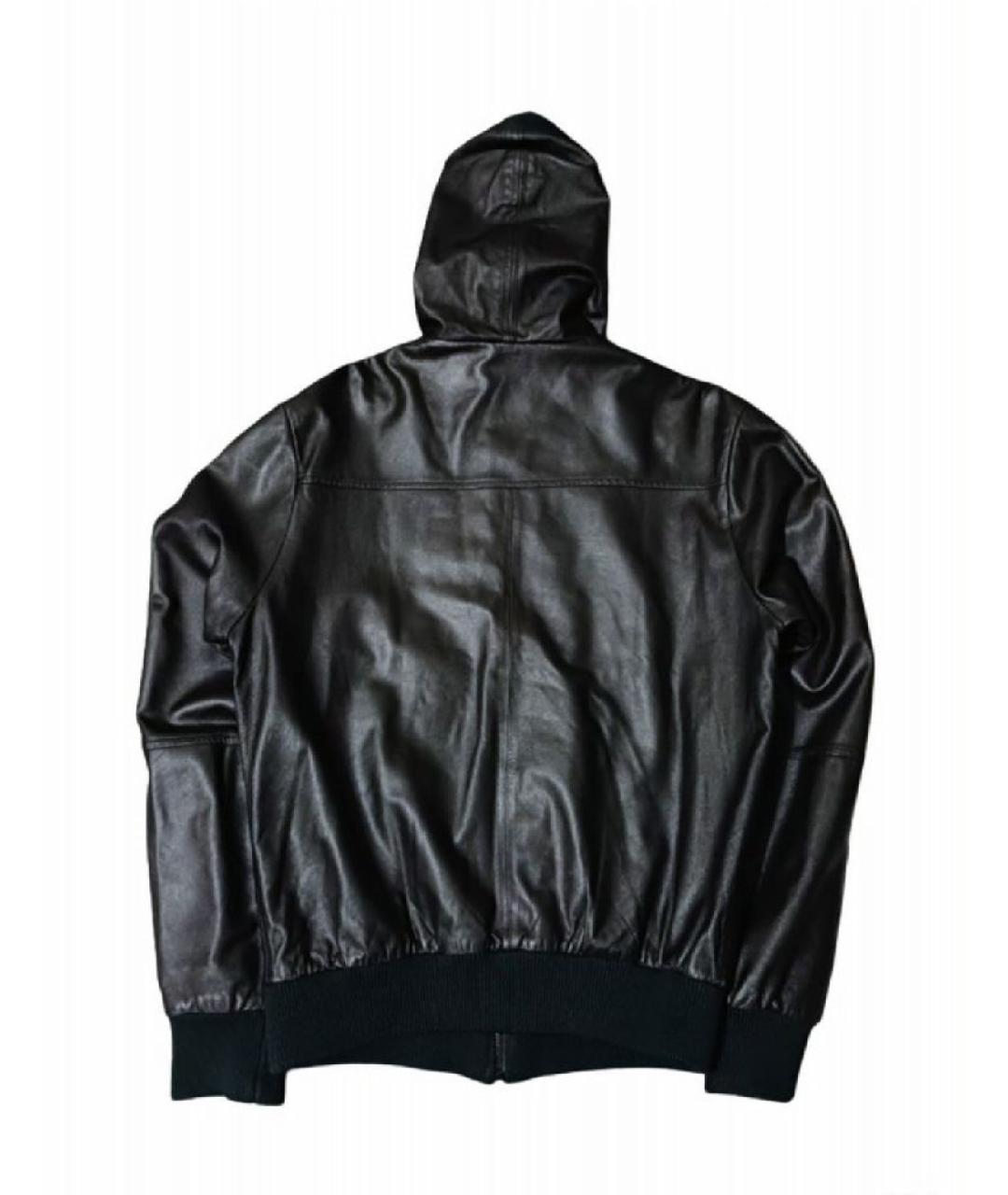 Y-3 Черная кожаная куртка, фото 2