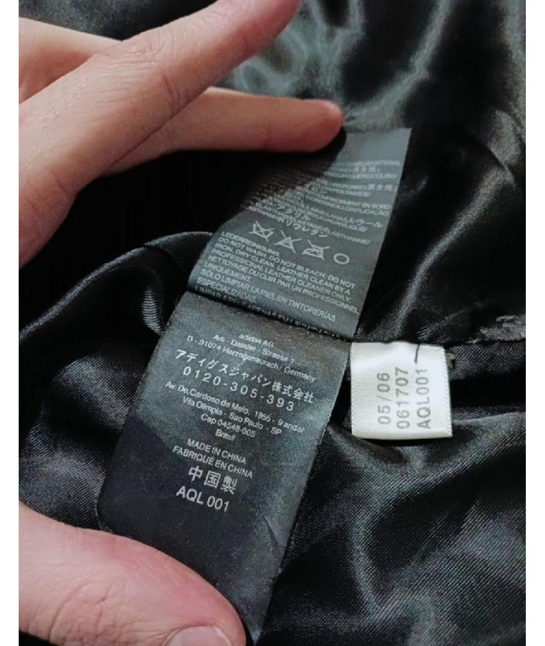 Y-3 Черная кожаная куртка, фото 9