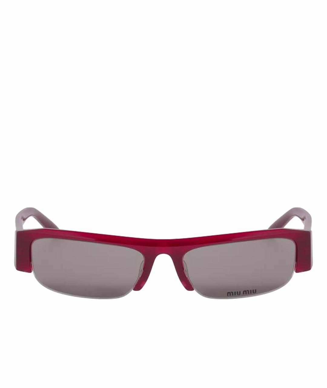 MIU MIU Бордовые солнцезащитные очки, фото 1