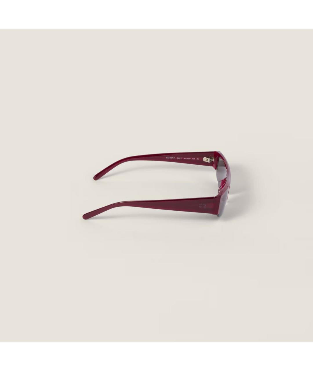 MIU MIU Бордовые солнцезащитные очки, фото 4