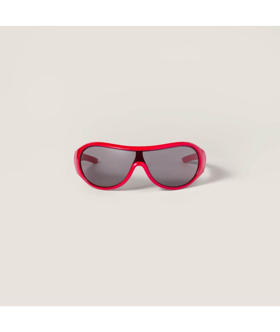 MIU MIU Красные пластиковые солнцезащитные очки, фото 6