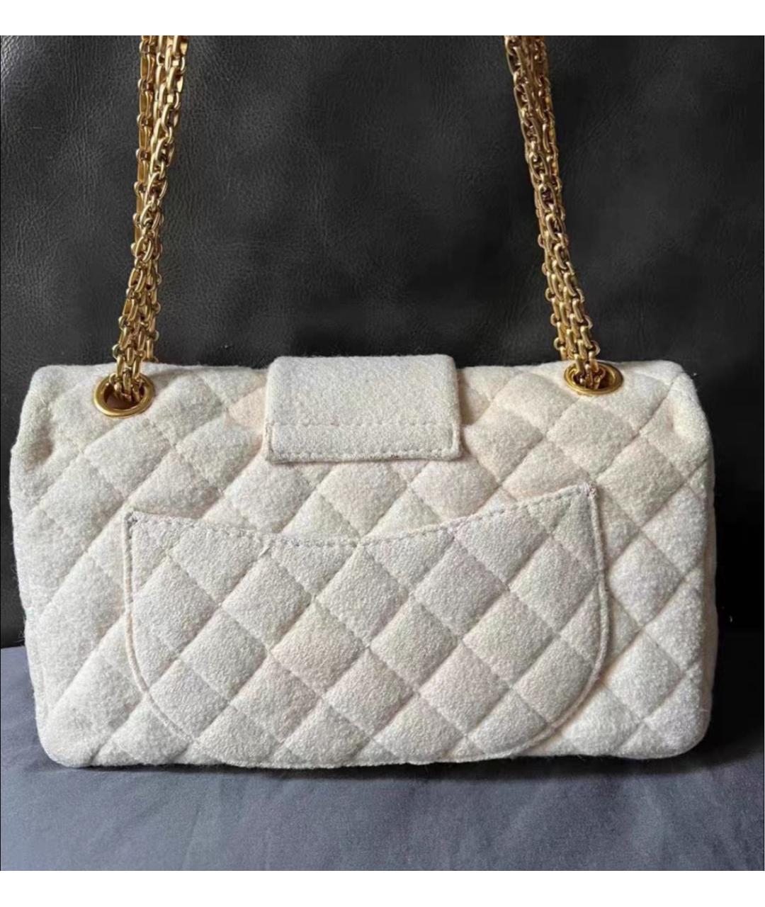 CHANEL Бежевая тканевая сумка через плечо, фото 2