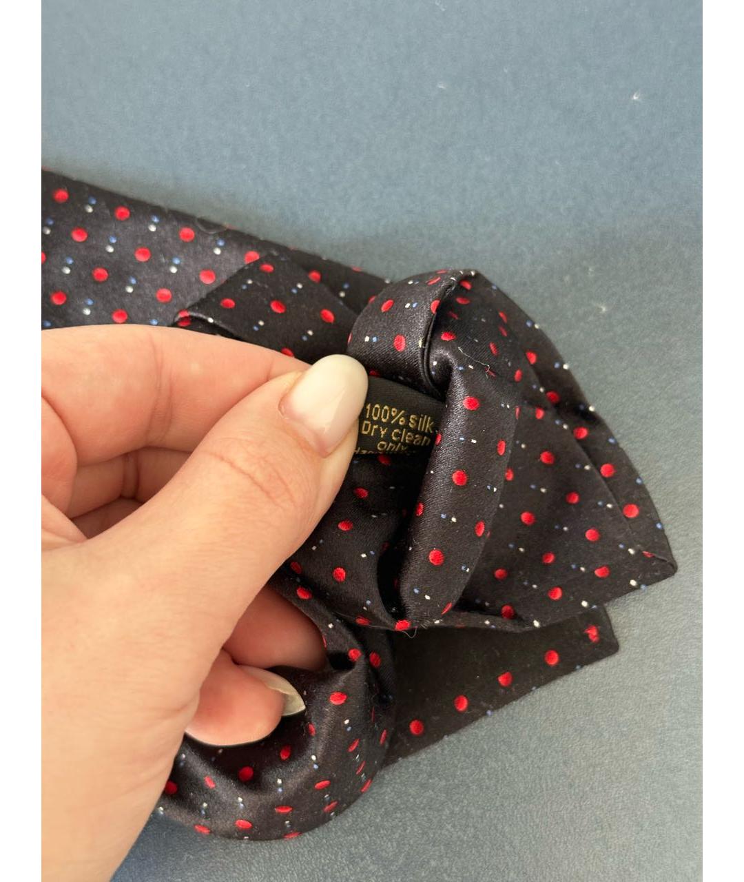 ZILLI Черный шелковый галстук, фото 6