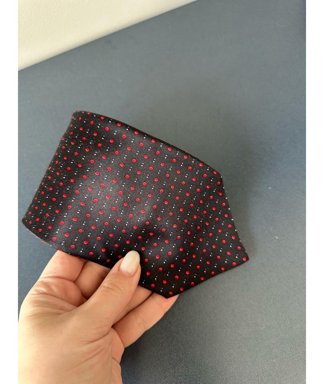 ZILLI Черный шелковый галстук, фото 8