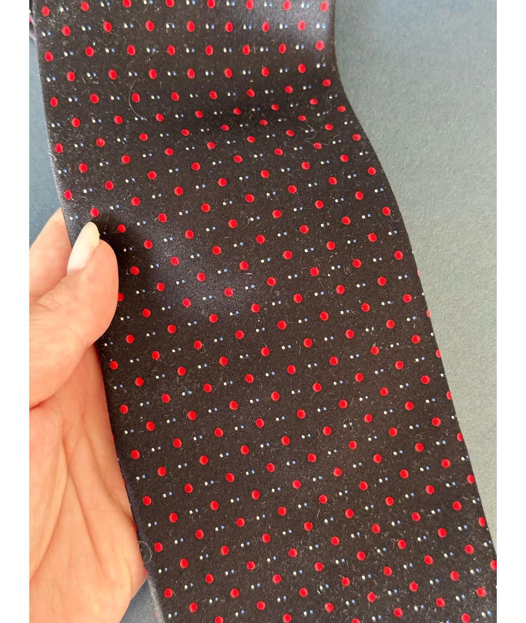 ZILLI Черный шелковый галстук, фото 4
