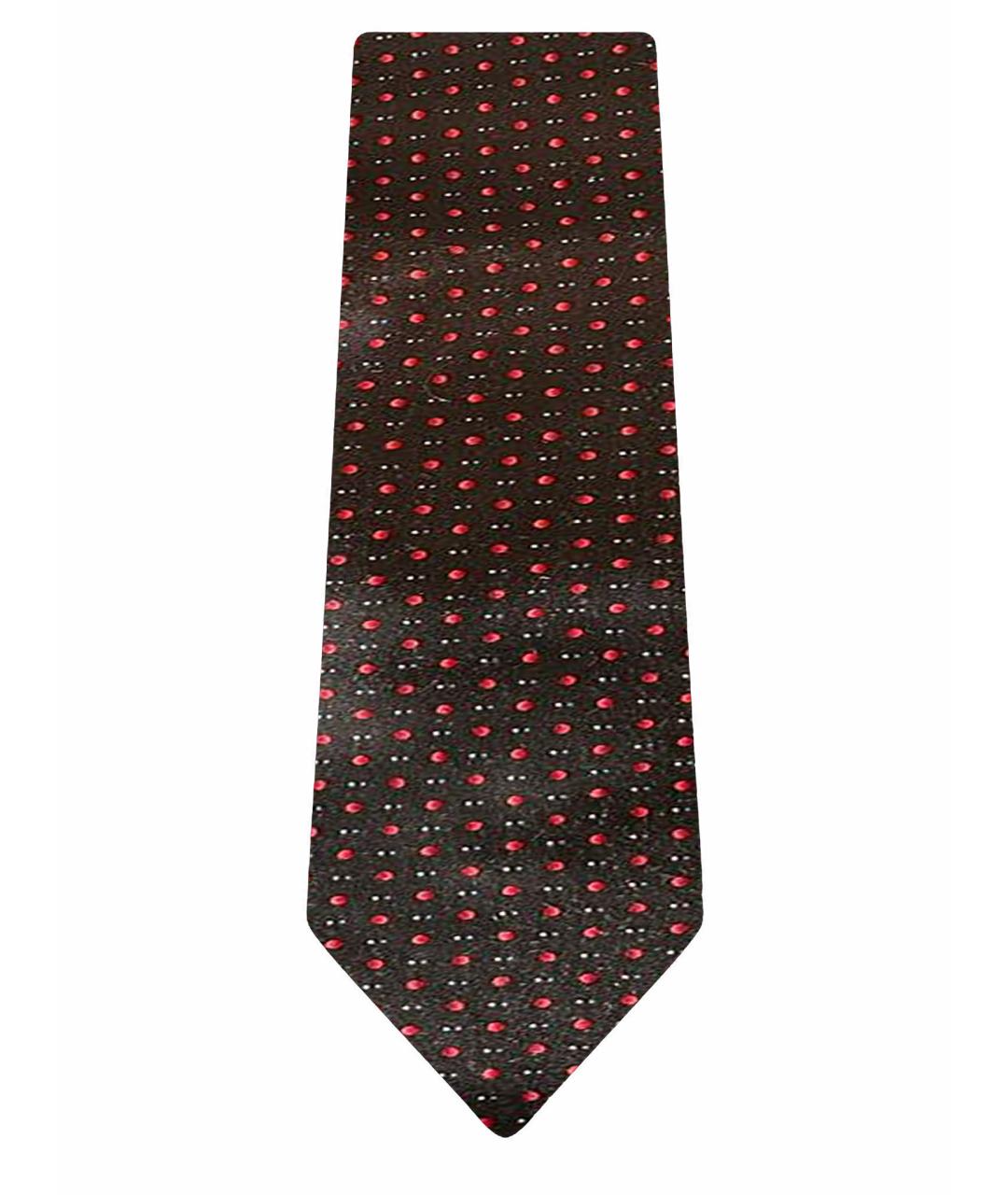 ZILLI Черный шелковый галстук, фото 1
