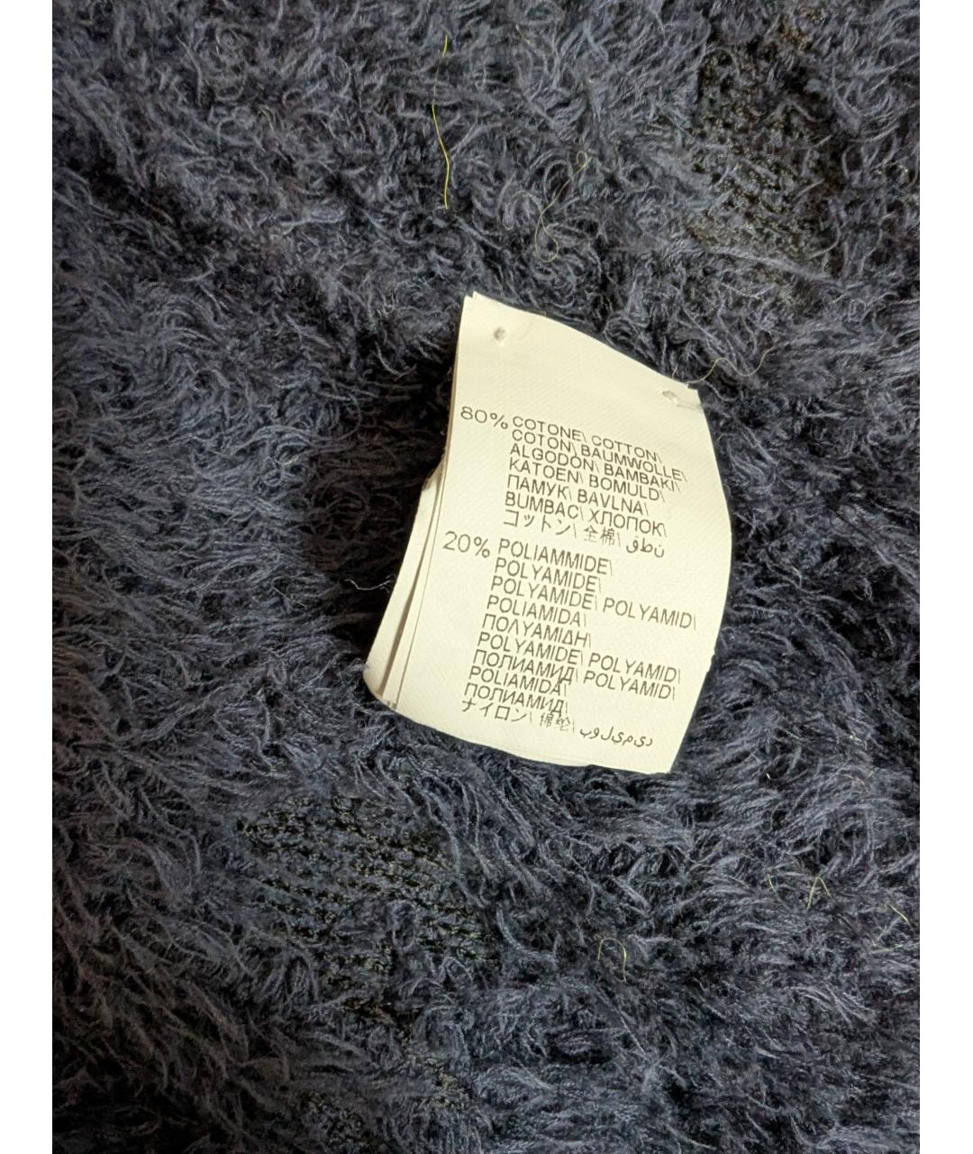 BRUNELLO CUCINELLI Синий хлопковый кардиган, фото 5