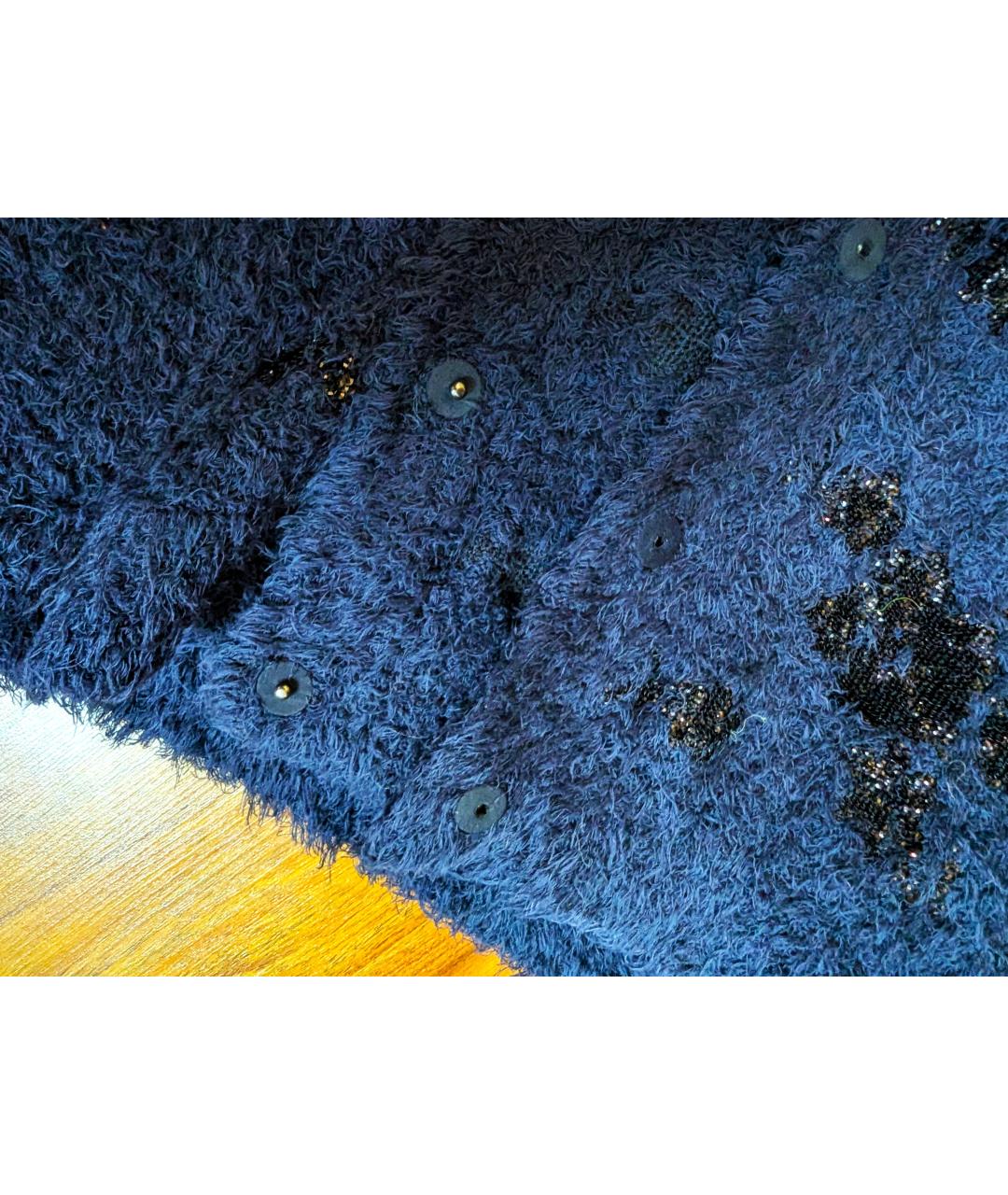 BRUNELLO CUCINELLI Синий хлопковый кардиган, фото 4