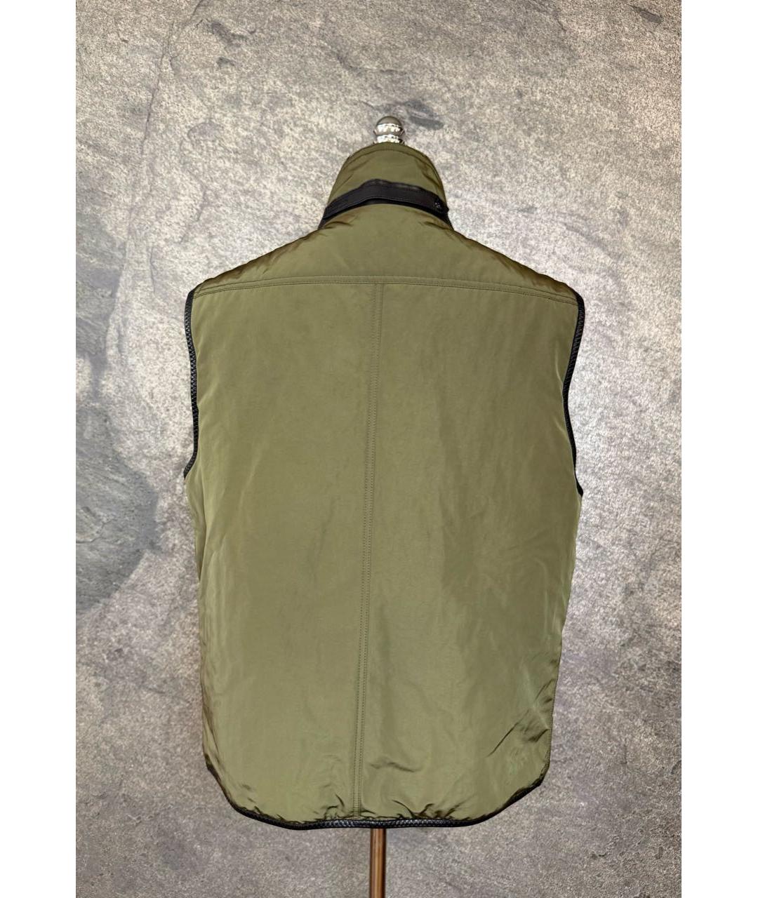 TOM FORD Хаки полиэстеровый жилет, фото 2