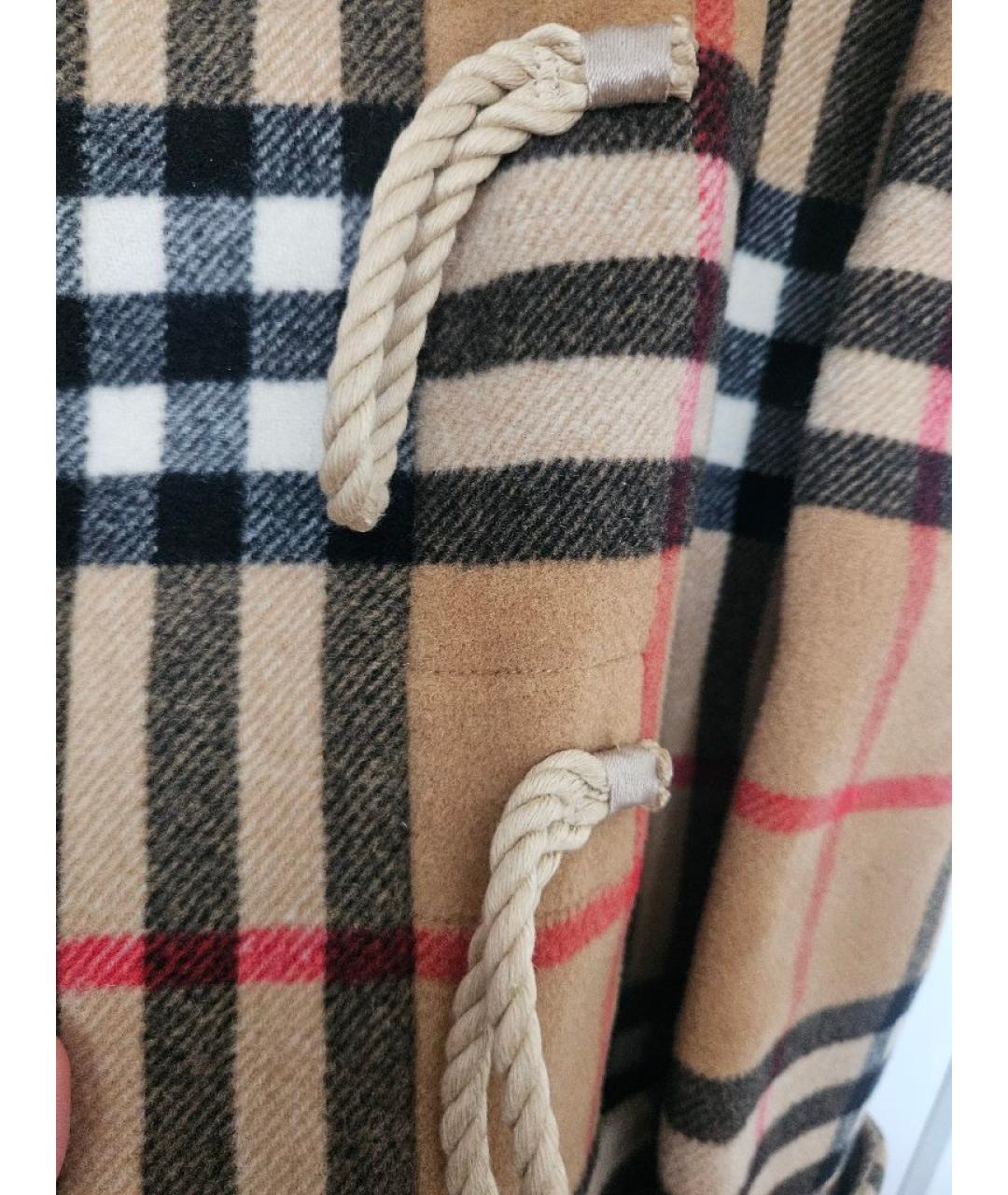 BURBERRY Бежевое шерстяное пальто, фото 4