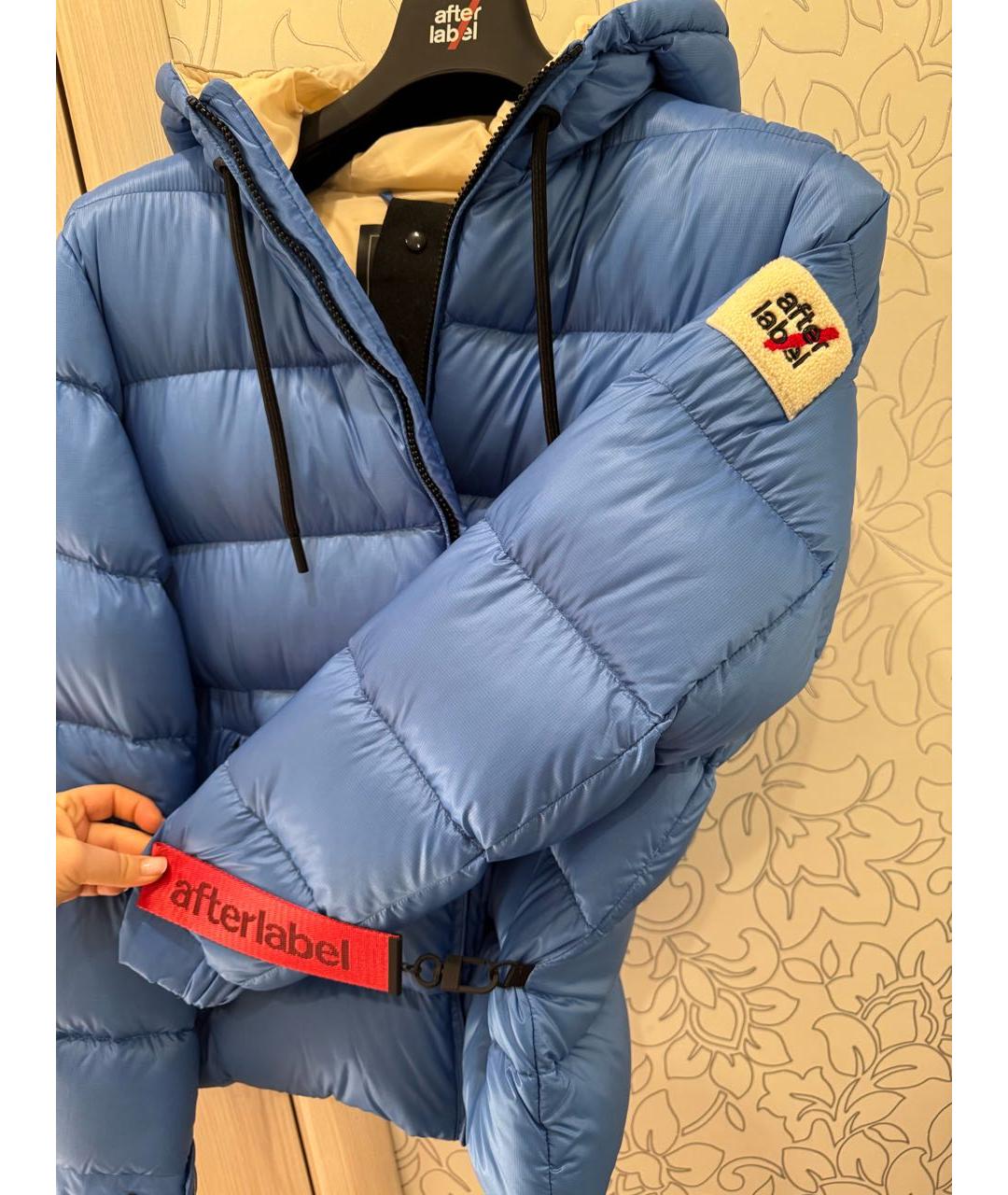 AFTER LABEL Голубая полиамидовая куртка, фото 6