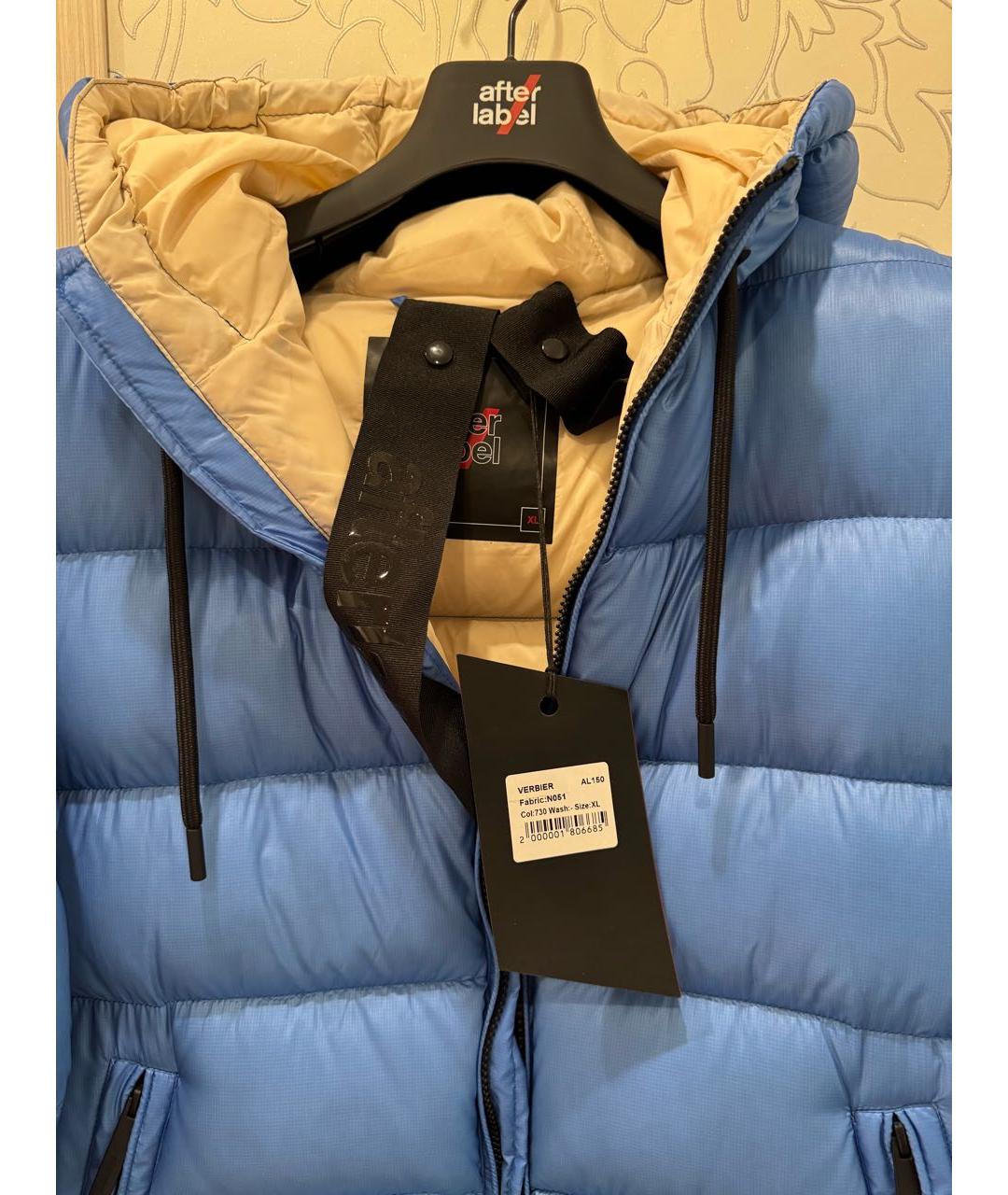AFTER LABEL Голубая полиамидовая куртка, фото 3