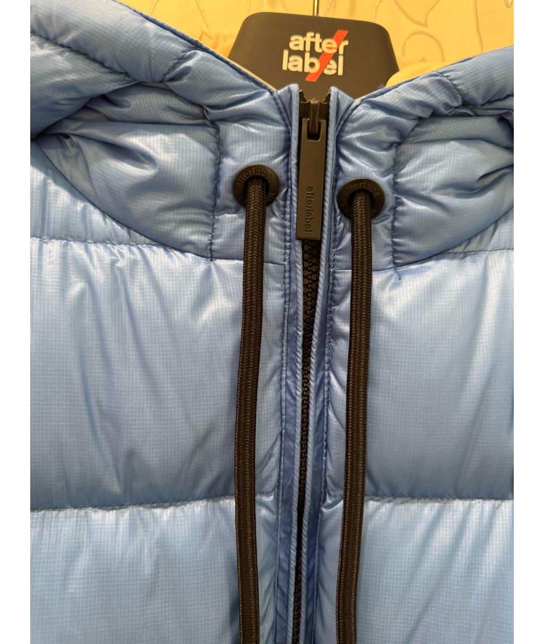 AFTER LABEL Голубая полиамидовая куртка, фото 4