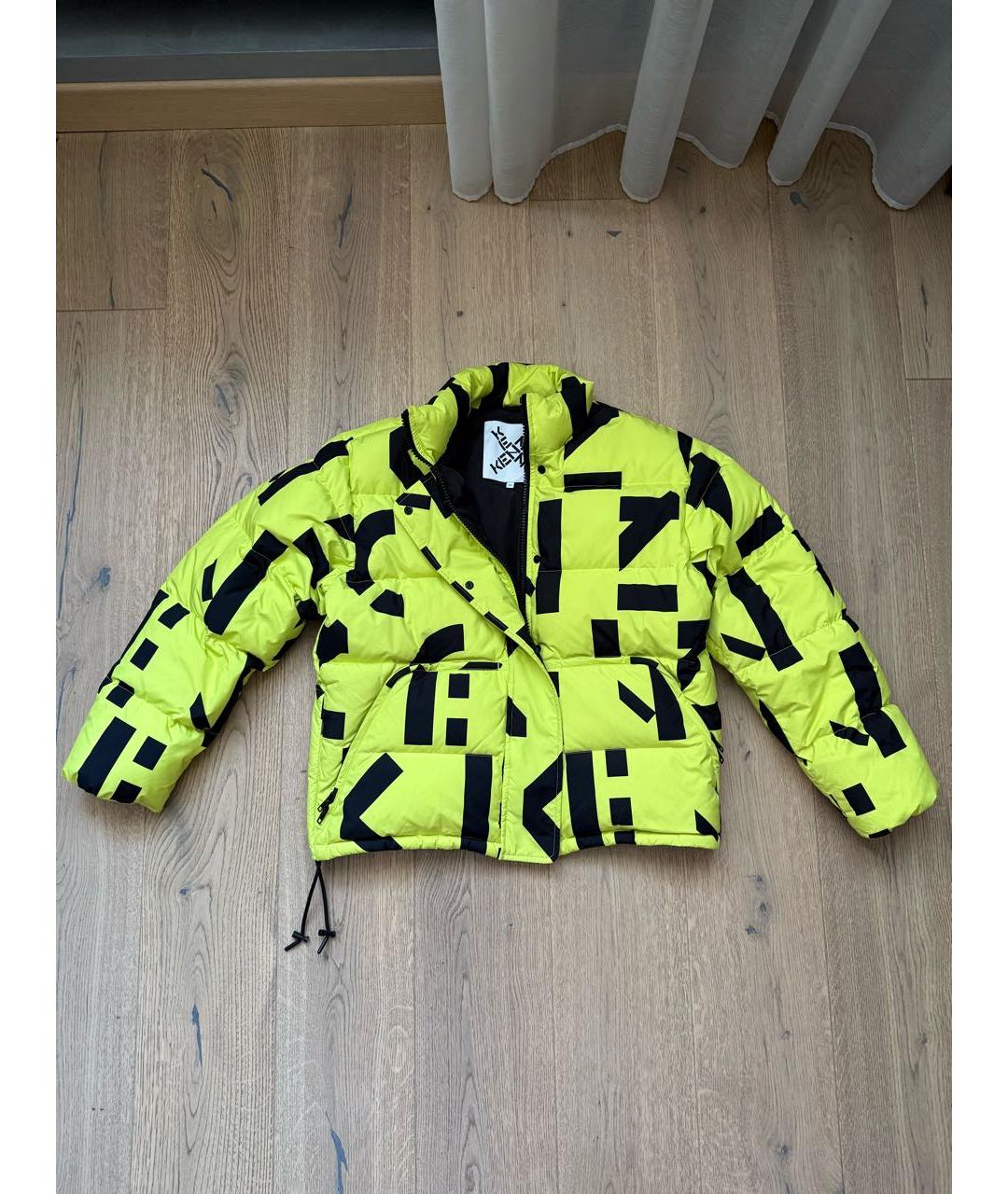 KENZO Салатовая полиэстеровая куртка, фото 5