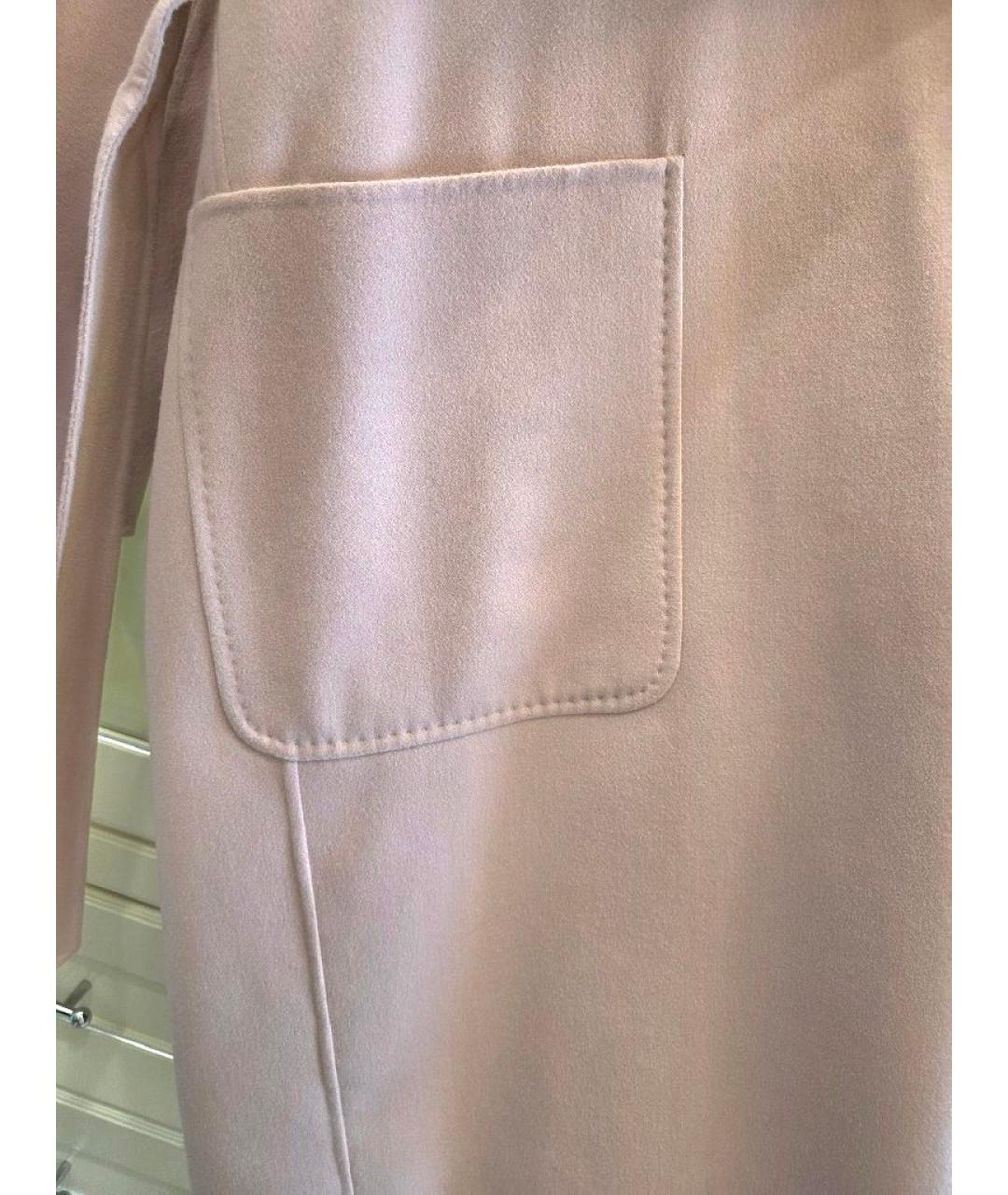 MAX MARA Розовое шерстяное пальто, фото 3