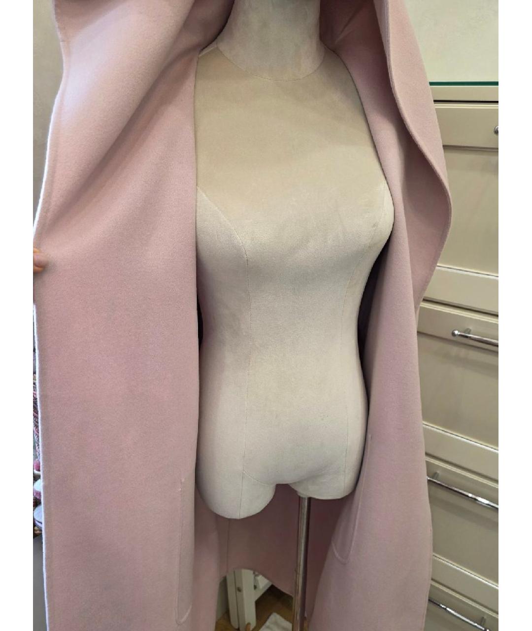 MAX MARA Розовое шерстяное пальто, фото 8