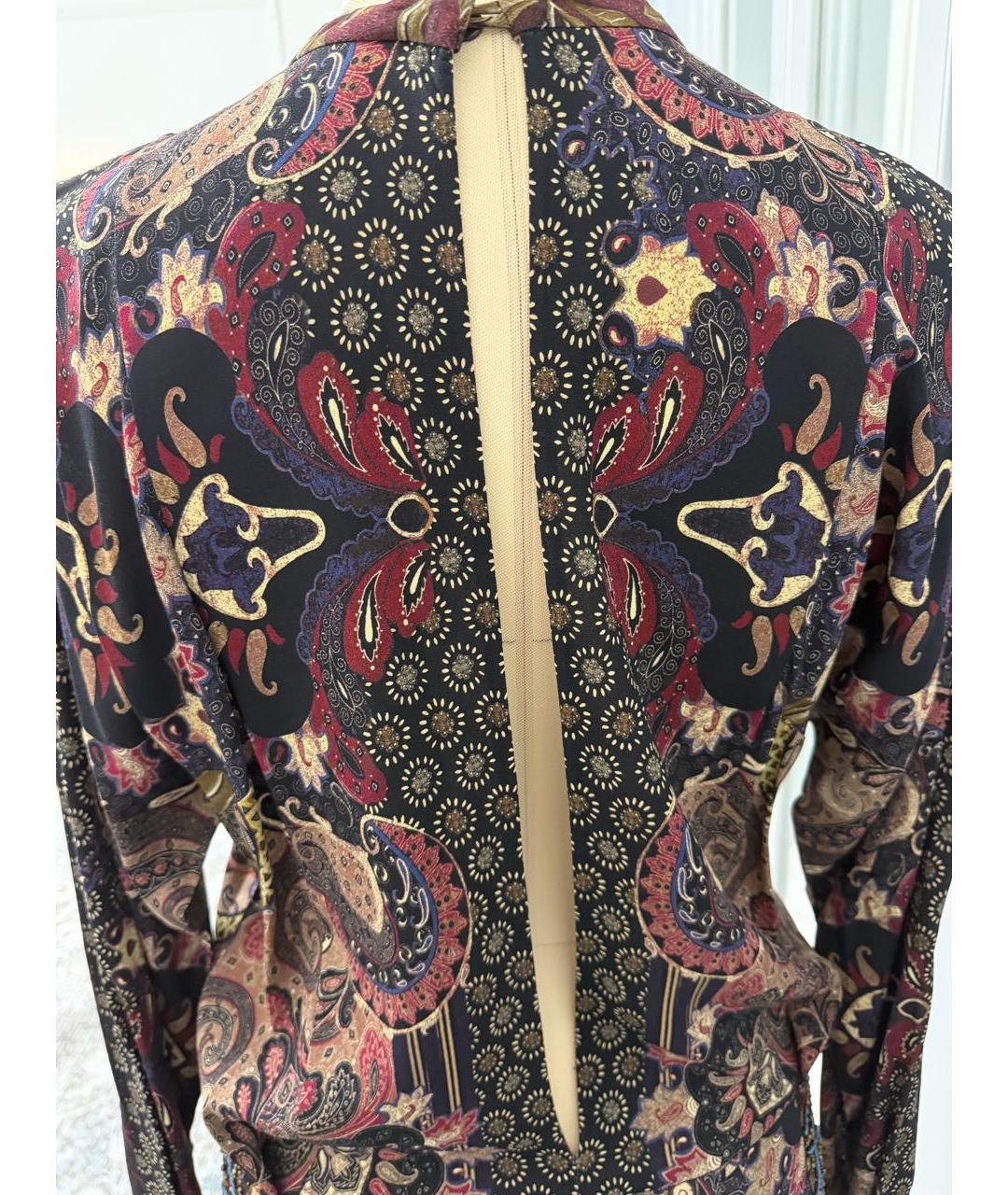 ETRO Коричневое вискозное вечернее платье, фото 4