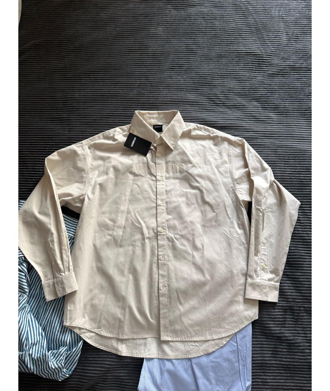 VETEMENTS Бежевая рубашка, фото 3