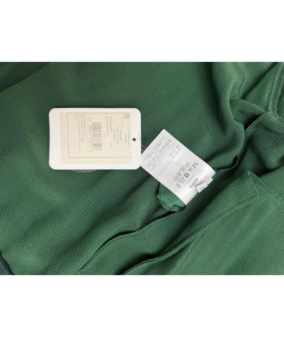 VALENTINO Зеленые вискозное повседневное платье, фото 4