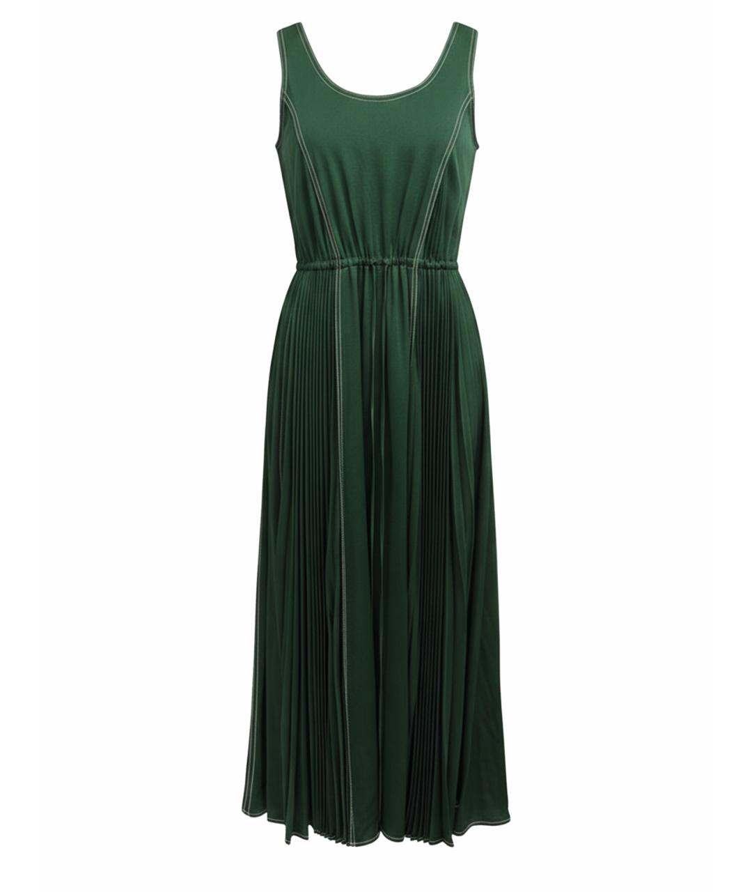 VALENTINO Зеленые вискозное повседневное платье, фото 1