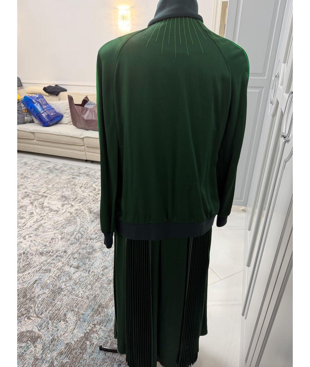 VALENTINO Зеленые вискозное повседневное платье, фото 3